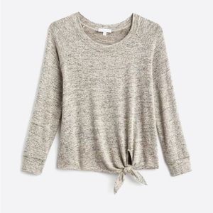 Stitch Fix Nine Britton Billie Tie Front Brushed Knit Top.